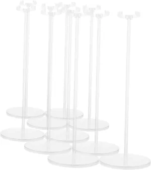 10 Pcs Adjustable Transparent Doll Stand Holder Figures Seamless Display and Easy Assembly Flexible Support for Dolls Accessories and Collectibles