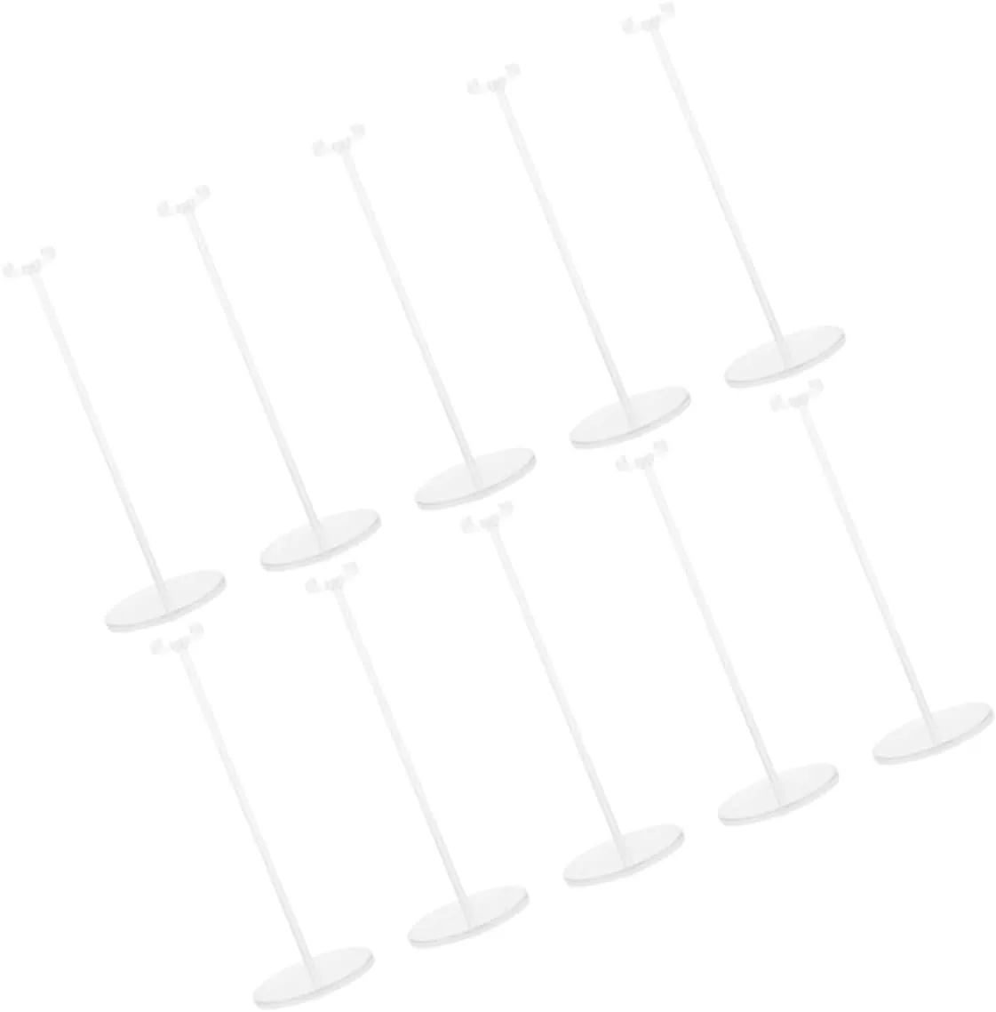 10 Pcs Dolls Display Rack with Adjustable Waist Clip Elegant Support Stand Figures and Dolls for Organizing and Showcasing Collectibles