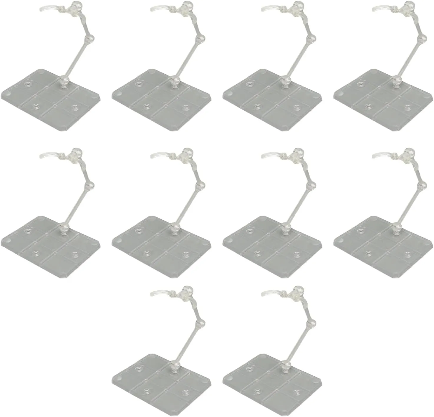 10 Sets Action Figure Stand,Figure Holder Doll Model Display Holder Base Doll Support Stand for 6in Models Action Base Display Stand Transparent Acrylic Anime Figure Display Stand Support Holder Base