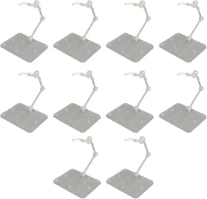 10 Sets Action Figure Stand,Figure Holder Doll Model Display Holder Base Doll Support Stand for 6in Models Action Base Display Stand Transparent Acrylic Anime Figure Display Stand Support Holder Base
