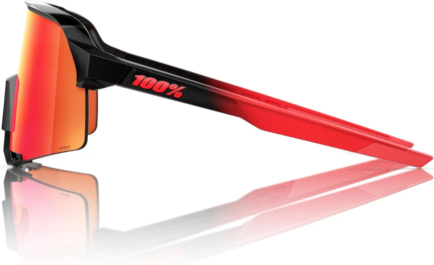 100% S3 Sport Performance Cycling Sunglasses - Vented Baseball, Road Bike, & Triathlon Racing with Interchangeable Lens
