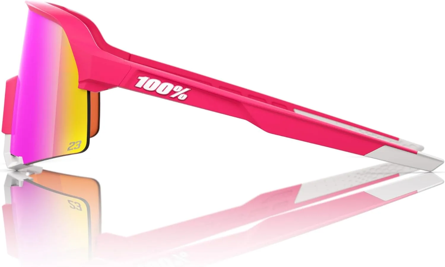 100% S3 Sport Performance Cycling Sunglasses - Vented Baseball, Road Bike, & Triathlon Racing with Interchangeable Lens