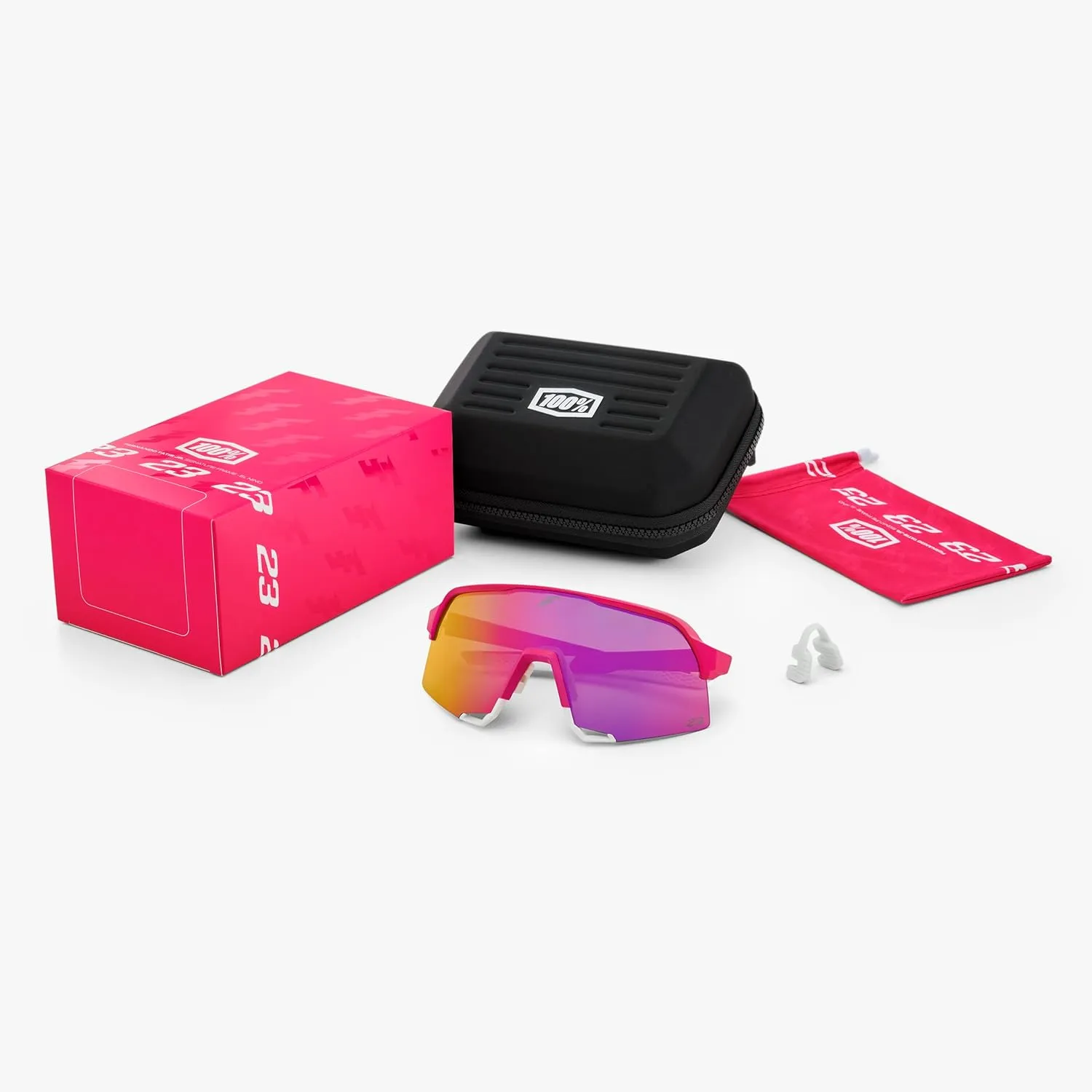 100% S3 Sport Performance Cycling Sunglasses - Vented Baseball, Road Bike, & Triathlon Racing with Interchangeable Lens