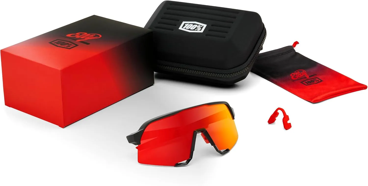 100% S3 Sport Performance Cycling Sunglasses - Vented Baseball, Road Bike, & Triathlon Racing with Interchangeable Lens