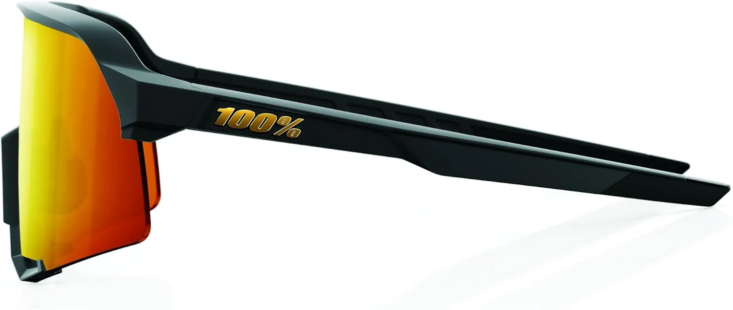 100% S3 Sport Performance Cycling Sunglasses - Vented Baseball, Road Bike, & Triathlon Racing with Interchangeable Lens