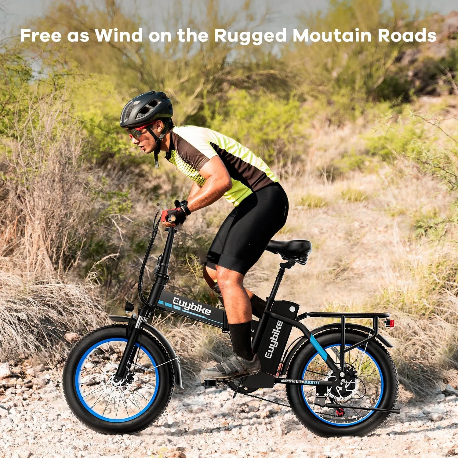 1000W Folding Electric Bike, 48V 20AH Large Removable Battery E Bike, 30 MPH, 80 Miles Max Range, 20" Fat Tire Electric Bike for Adults, Adult Electric Bicycles for Commute Beach Snow