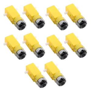 10Pcs Electric Motor Magnetic Engine for Smart Car Robot Parts Durable and Portable Speed for Electric Instruments and Robotics