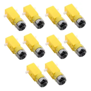 10Pcs Magnetic Interference Gear Motor for Smart Car Chassis High Torque Motor Speed for Cars Robots and Projects