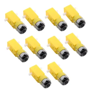 10pcs Motor Gear Motor for Smart Cars for Robotics Easy to Install Toy Accessories
