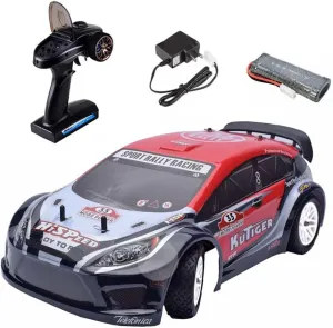 1/10 RC Car for Adult Fast 50KM/H Remote Control Car 2.4G Full Proportional Drift Hobby Grade Racing Car 94118 Brushed RC450 Short Course Rally Vehicle RC Truck RTR (Red)