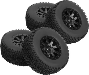 1/10 RC Short Truck Tire, 4Pcs 450g 1/10 RC Tire, Ecofriendly Practical Strong for Redcat 1/10 RC Car HPI ZD Racing Slash VKAR HSP