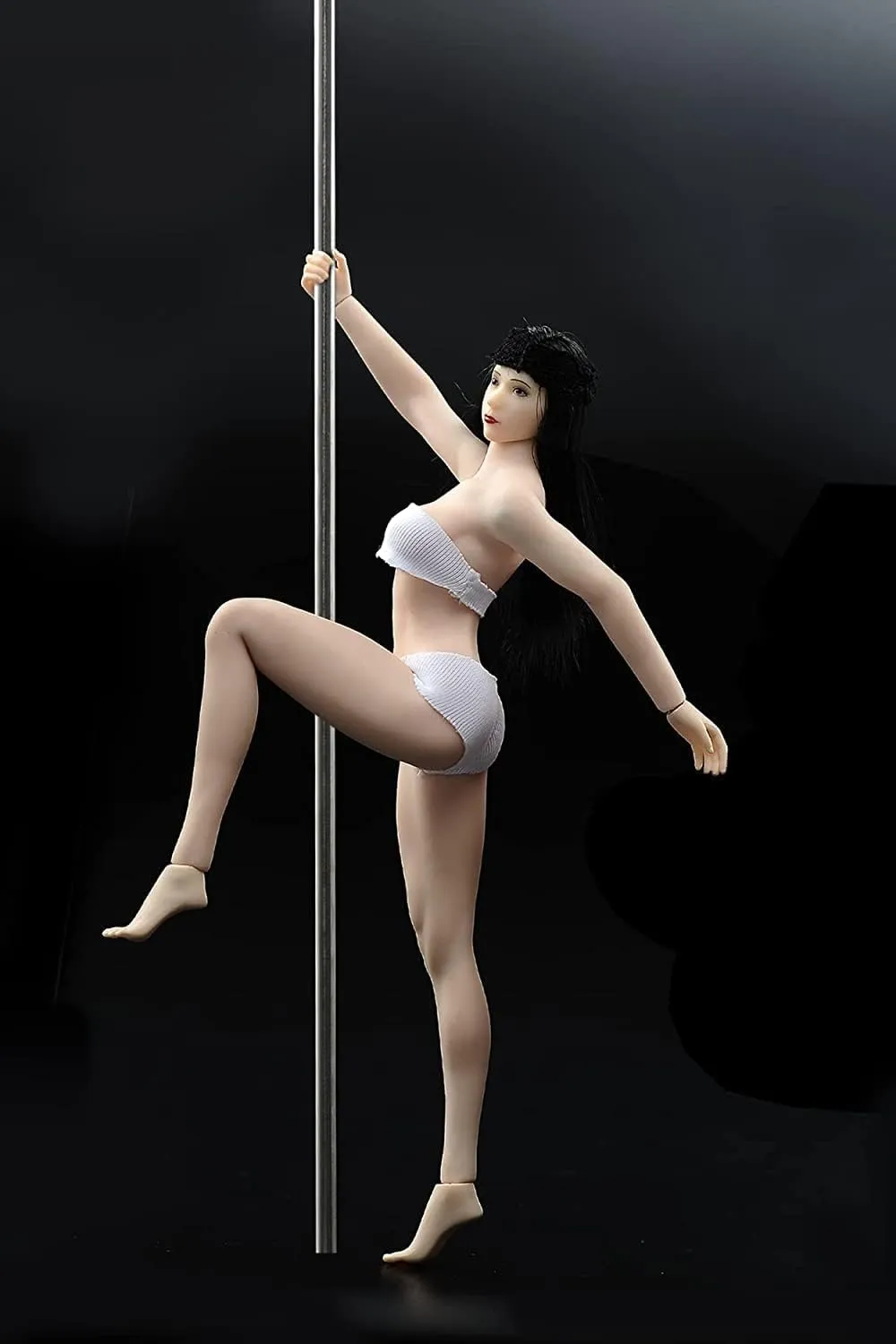 1/12 Scale Action Figure ,TBLeague T01 T02 T03 T04 T05 Female Super Seamless Flexible Body 6 inches Realistic Full Silicone Body with Stainless Steel Skeleton Collectable Doll (PHMB2018-T01A)
