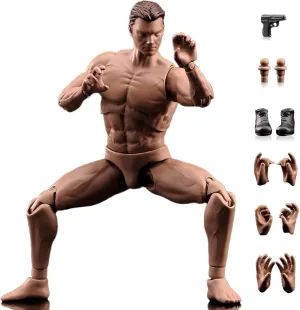 1:12 Scale Male Action Figure AM116 Flexible Custom Muscle Male Figure Body 6inch PVC Miniature Figure Strong Dolls