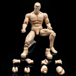 1/12 Scale Male Action Figure, Strong Muscle Man Figure Body 6 inches Flexible Male Aciton Figure Model with Detachable Various Accessories, 1/12 Fitness Bodybuilding Action Figure Model Doll