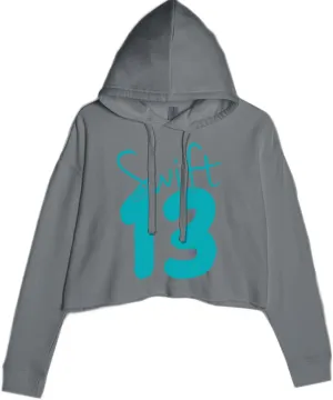 13 Swift 13 Lucky Number Era TTPD Cropped Fleece Hoodie, Soft & Cozy, Trendy Fit
