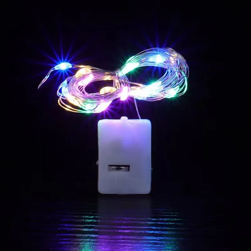 1/5/10Pcs Fairy Lights String Button Battery Light Home Decor Living Bedroom Garden Christmas Wedding New Year Ornament Garland