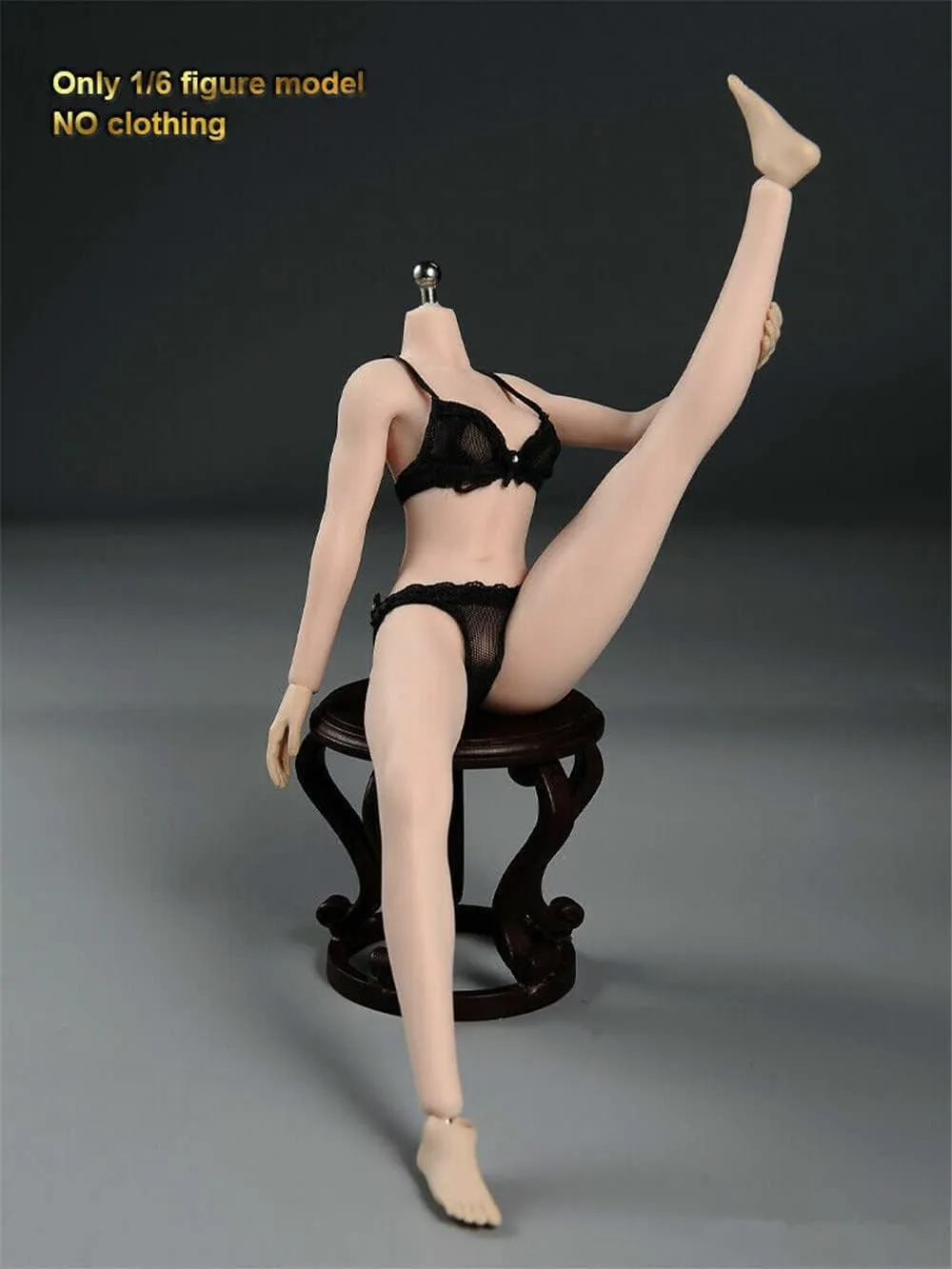 1/6 Scale Female Body,12inch Female Super Flexible Medium Bust Narrow Shoulder Seamless Action Figure Body Collection (S16A Pale Skin)