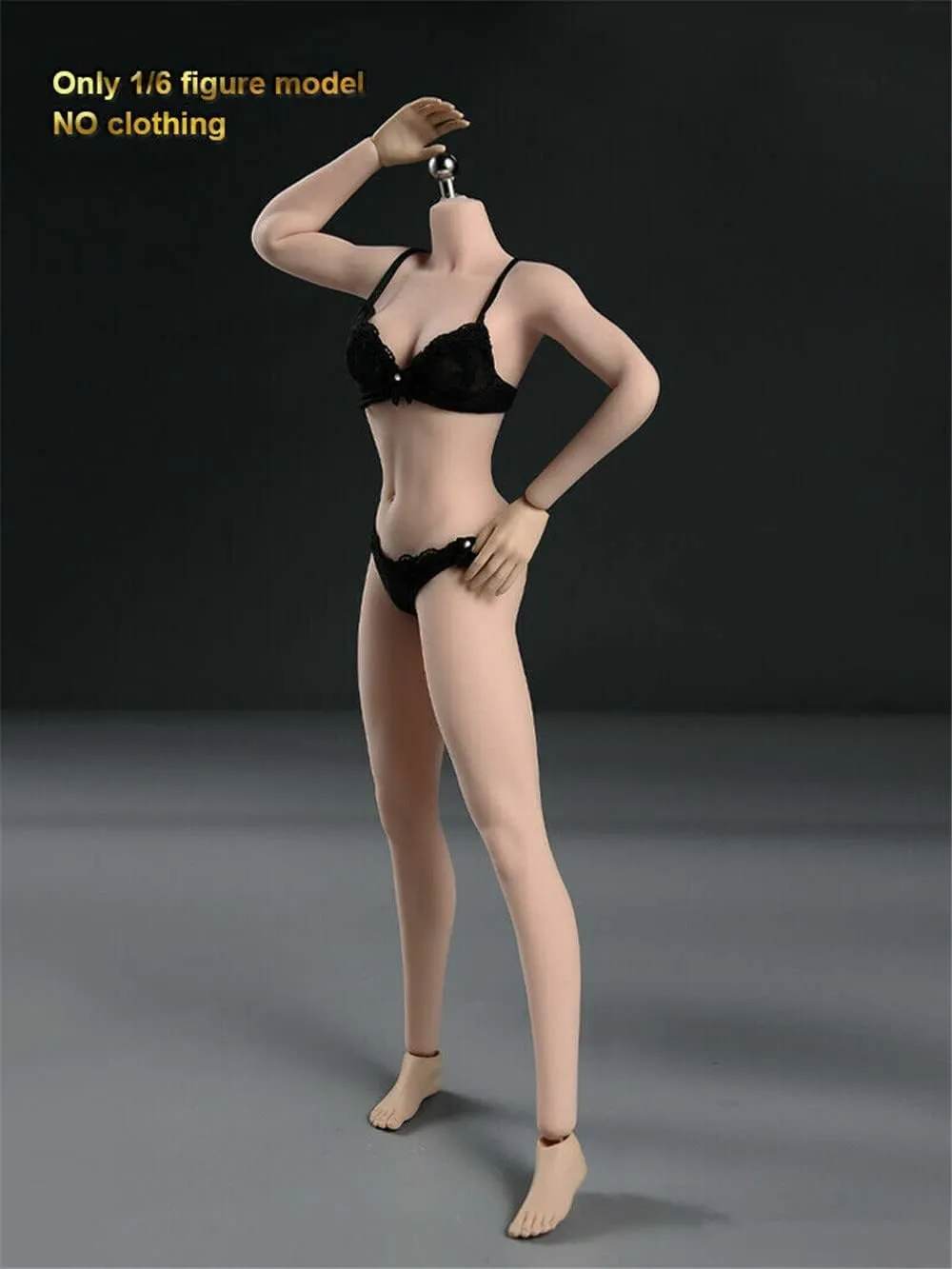 1/6 Scale Female Body,12inch Female Super Flexible Medium Bust Narrow Shoulder Seamless Action Figure Body Collection (S16A Pale Skin)