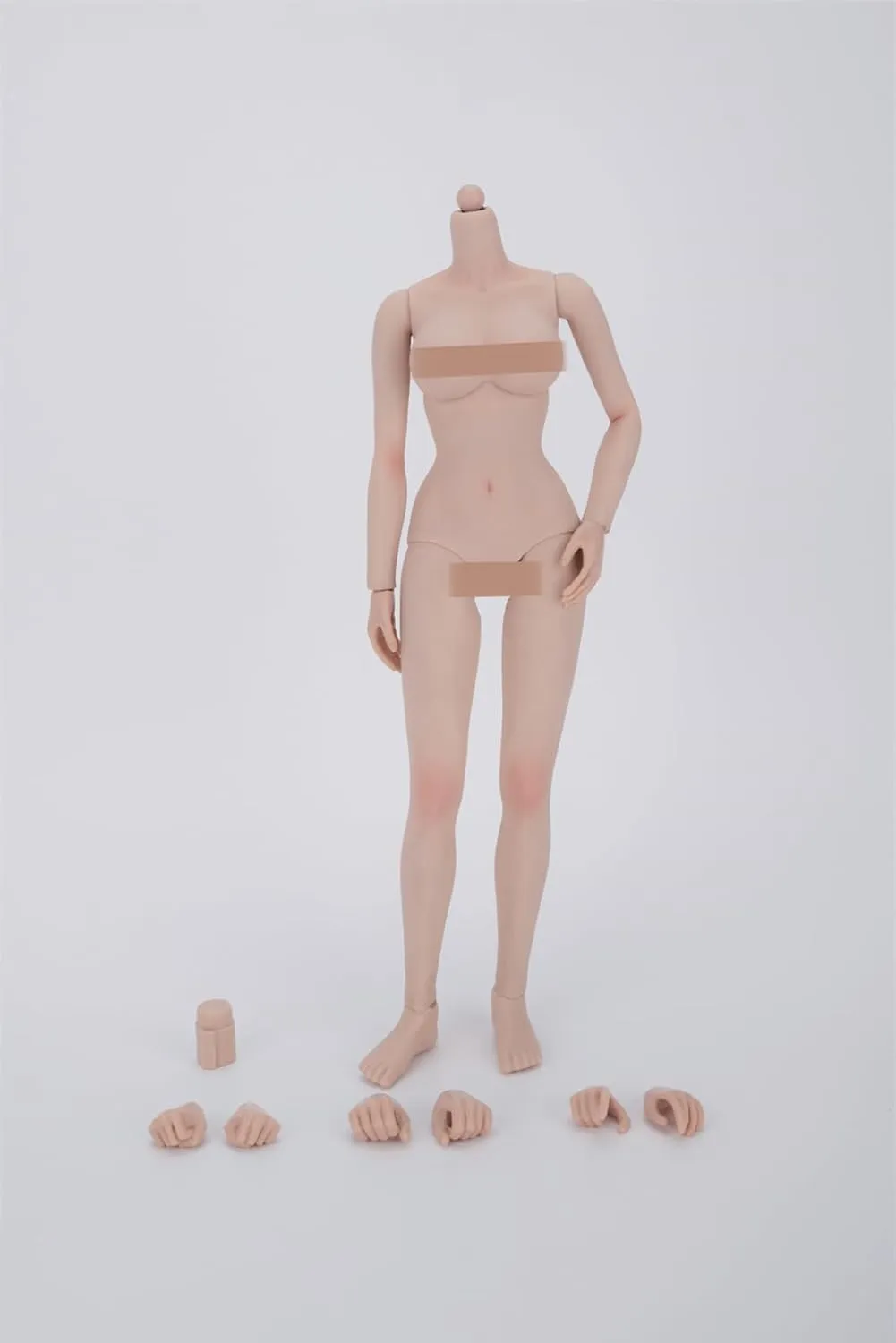 1/6 Scale Female Seamless Arm Leg Body 12'' Soldier Suntan Big Bust Action Figure Super Flexible Body