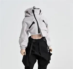 1/6 Scale Female Soldier Model Figure Doll Clothing Jacket for 12 Inch Movable Doll Action Figure, Flexible Seamless Doll Miniatures Accessories Doll