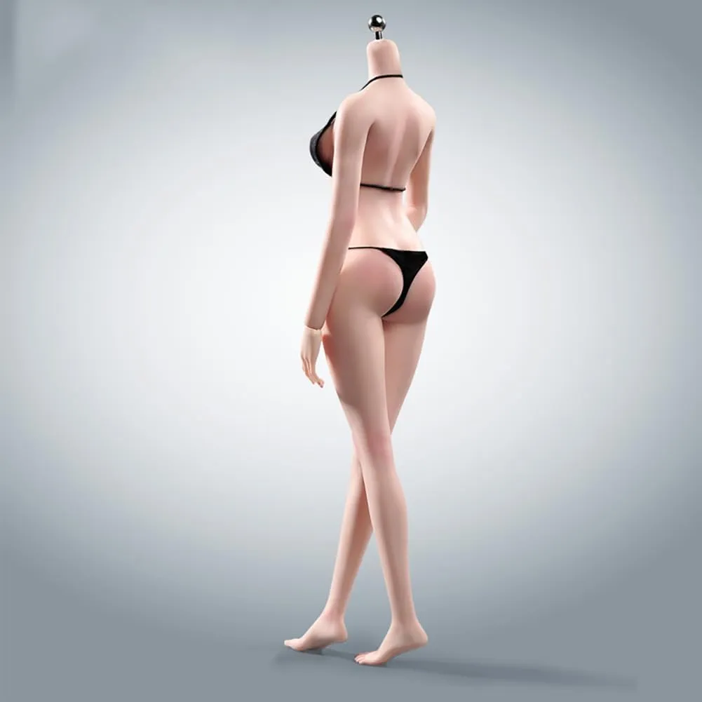 1/6 Scale Flexible Female Body 12" Pale Skin Makeup Details Seamless Action Figure Body Doll Collection Miniature Figure Body Without Head Sculpt