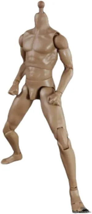 1/6 Scale Male Body,12inch Male Flexible Muscular Action Figure Body Doll Collection (B)
