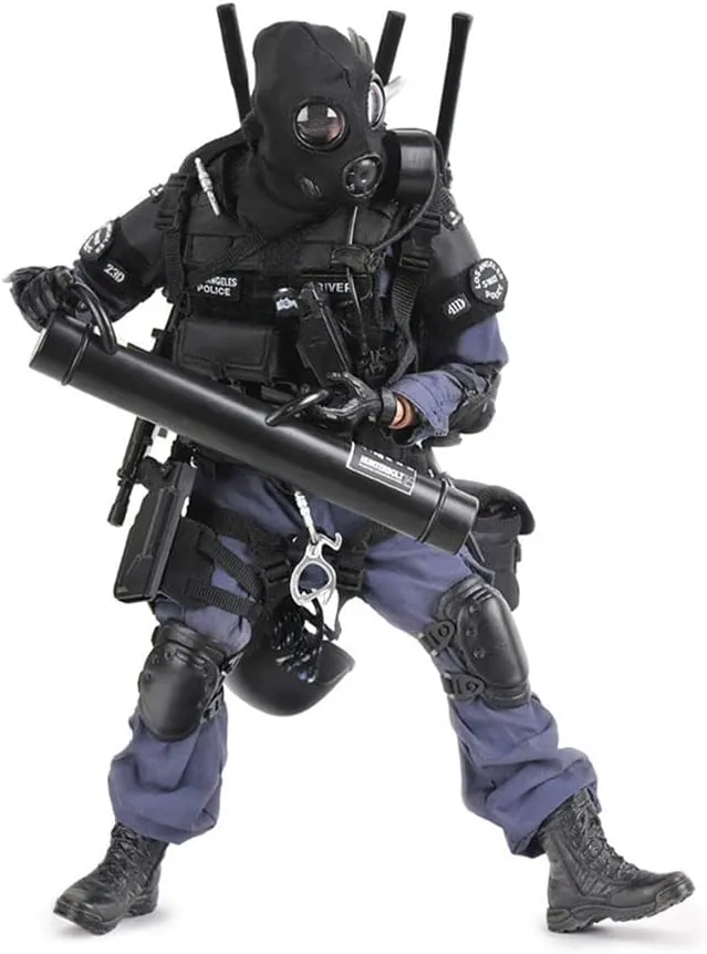 1/6 Soldier Action Figure Model, 12 Inch Flexible SWAT Breacher Model Set with Accessories Collection Toys Gift