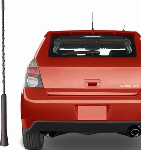 16 Inch Antenna for Pontiac Vibe (2003-2010), Pontiac Vibe Antenna, Flexible Rubber Antenna Replacement Mast for Pontiac Vibe 2003 2004 2005 2006 2007 2008 2009 2010, Black