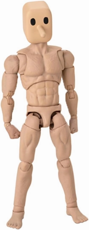 1:12 Scale Male Asia Strong Figure Body 6 inch Flexible Action Figure Body Miniature Doll PM010US