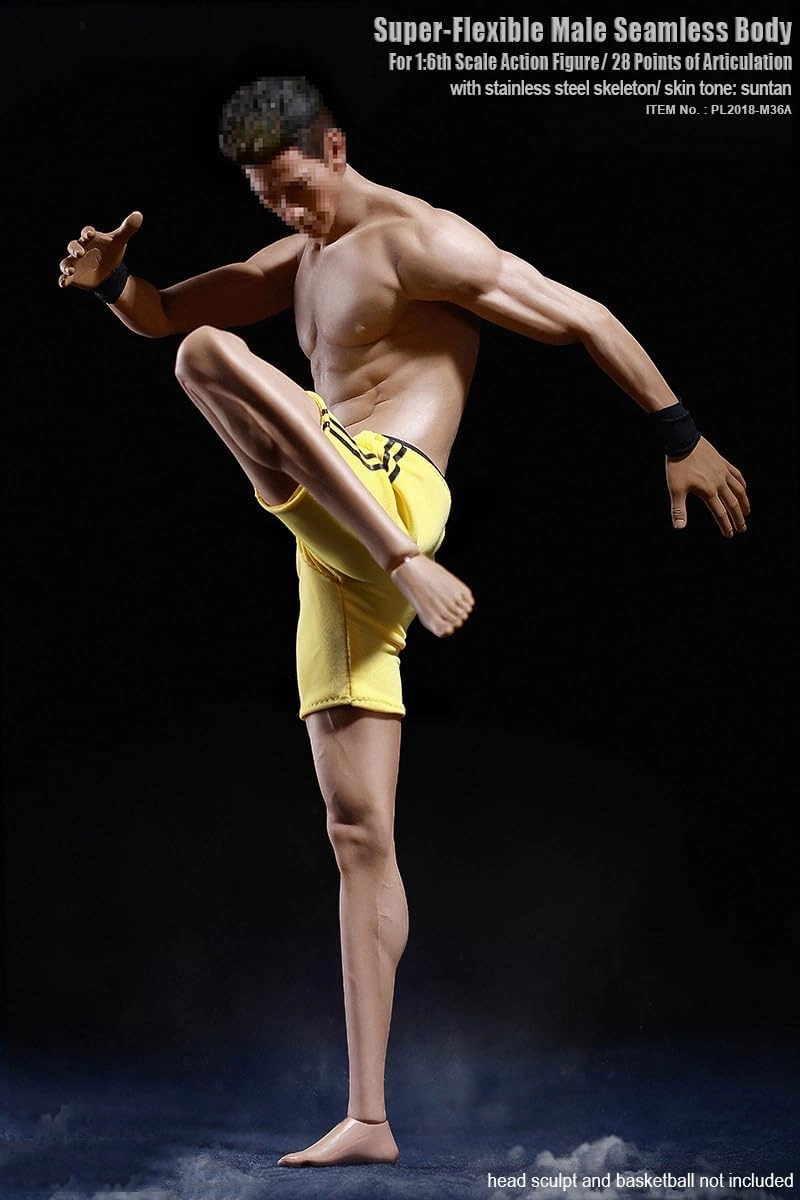 1/6 Scale Male Seamless Body,12inch TBLeague Super Flexible Male Action Figure Body Sports Body Type Figures Collection No Head (M36A)