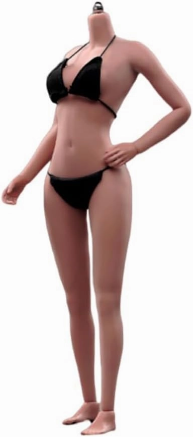 1/6 Scale Super Flexible Female Body 12inch Copper Suntan Skin Large Breast Seamless Miniature Action Figure Body Doll Collection Without Head Sculpt