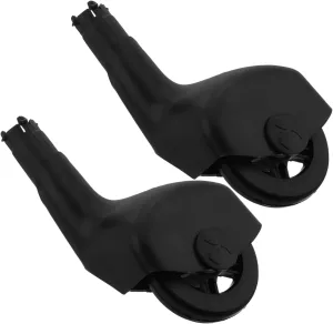 1Pair Silent Wheels for Cars Heavy Duty Replacement Front Swing Wheels for Enhanced Stability Maneuverability Effortless Installation Compatible with Models