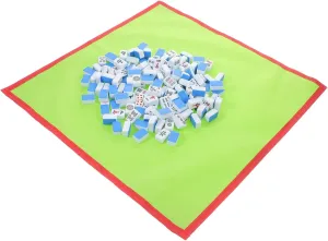 1set Chinese Mahjong Game Set Portable Travel Mahjong Set Accessories for Casual Parties Outdoor Fun Includes Travel Mat and Easy Storage Bag for Camping Gatherings Random Style