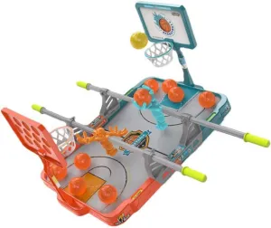 1Set Desktop Finger Basketball Game Educational Indoor for Player Interactive Basketball Challenge with Balls Develops Hand Eye Coordination and