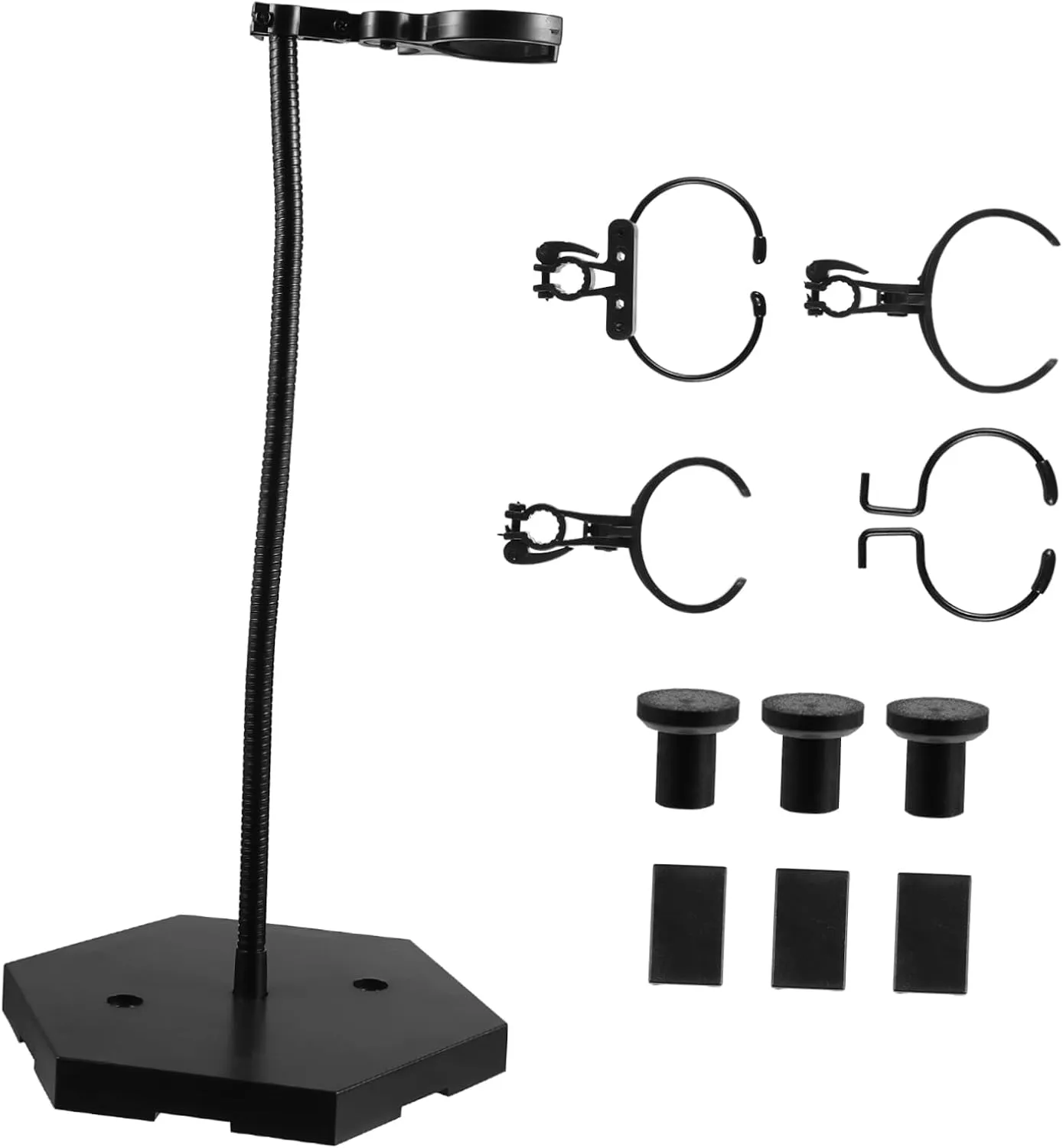 1set Doll Figure Stand Flexible Hose Assembly Action Figure Display Holder for Home Store and Supermarket Use