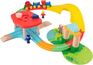 1set Train Track Toy Inertial Sliding Rail Fun Educational Train Toy for Boy Girl Safe for Boy Girl for Birthdays and Playroom Decor