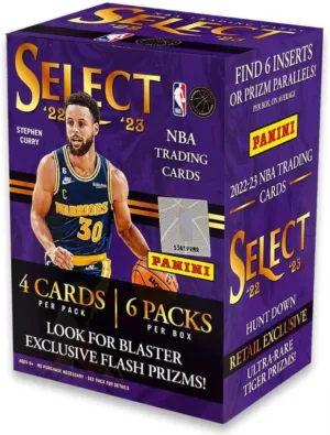 2023 Panini Select Basketball Trading Card Blaster Box - 24 Basketball Cards in Each Blaster Box