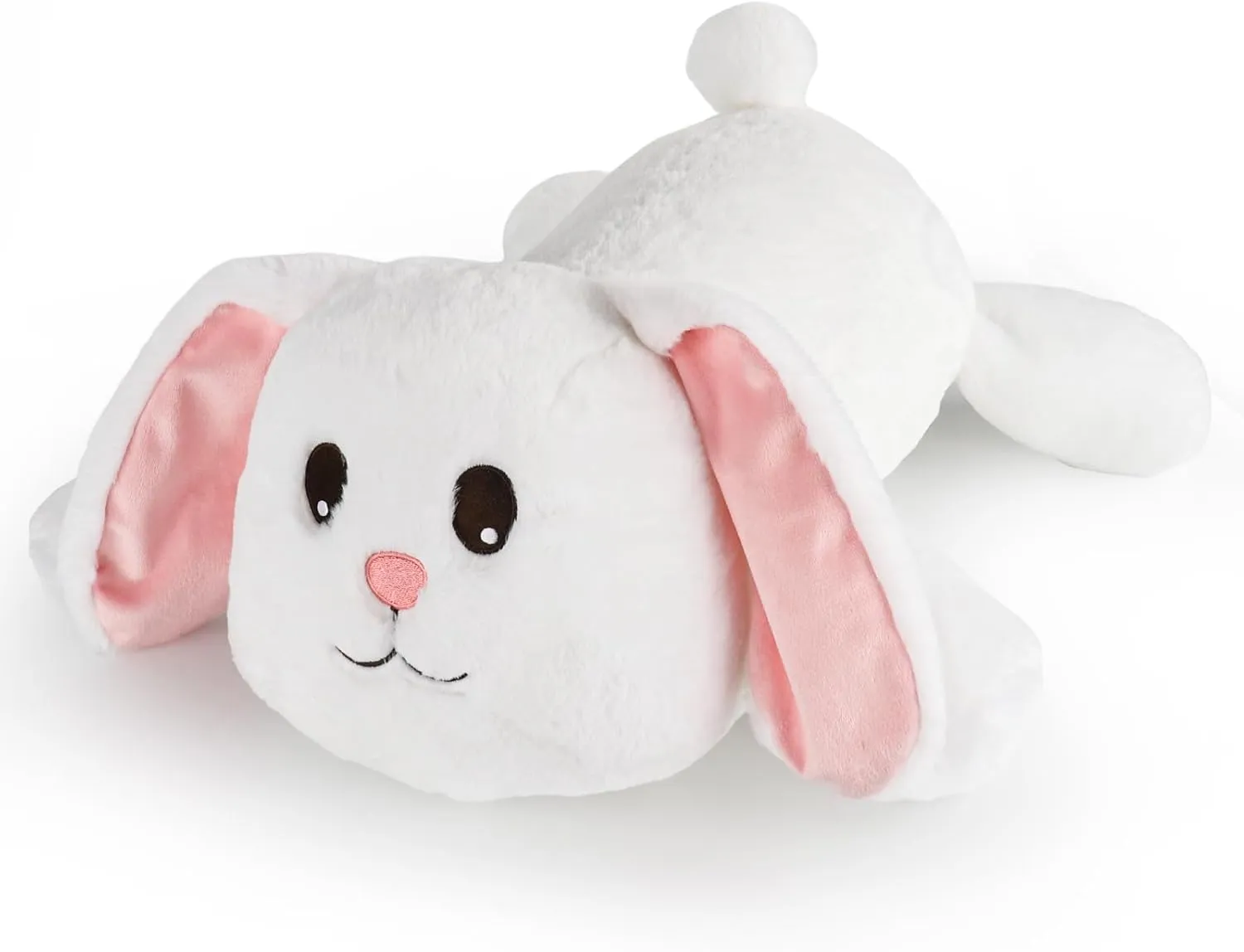 22 inch 4 lbs Bunny Weighted Stuffed Animals Soft Body Pillow Cute Doll Rabbit Large Plush Animal Toy Gifts for Adults Kids Girl Boy Birthday Valentines