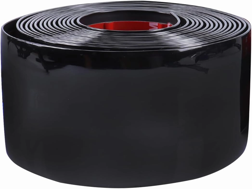 2"(50mm) Automotive Trim Molding 32FT Heavy Duty Car Side Moldings Self Adhesive UV Protected Scratch-Proof for Truck RV Boat Exterior Interior Body Door Window Bumper, Glossy Black