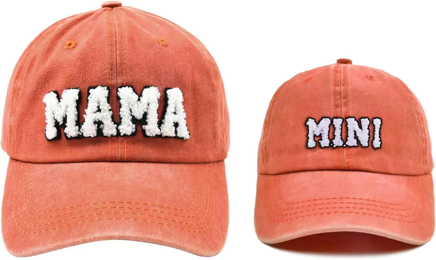2PCS Family Hat Set - Mama & Mini Retro Baseball Cap - Snap Cap - Mother's Day