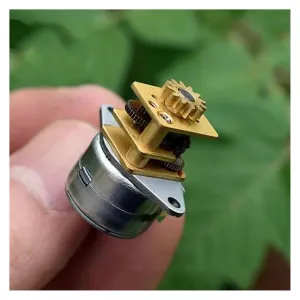 3/5/10PCS 2 Phase 4 Wire Mini 15mm Stepper Gear Motor Electric DC 6V-12Volt Stepping 18 Degree Robot Smart Car Electronic Lock Toys Boat Robot Car DIY Tool(5pcs)