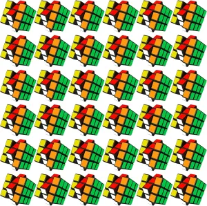 36 Pcs Mini Cube Party Favors for Kids, 3x3x3 Magic Cube Party Game Toy Pack for Student School Rewards Classroom Prize, Stress Relief Toys Gift for Birthday Christmas