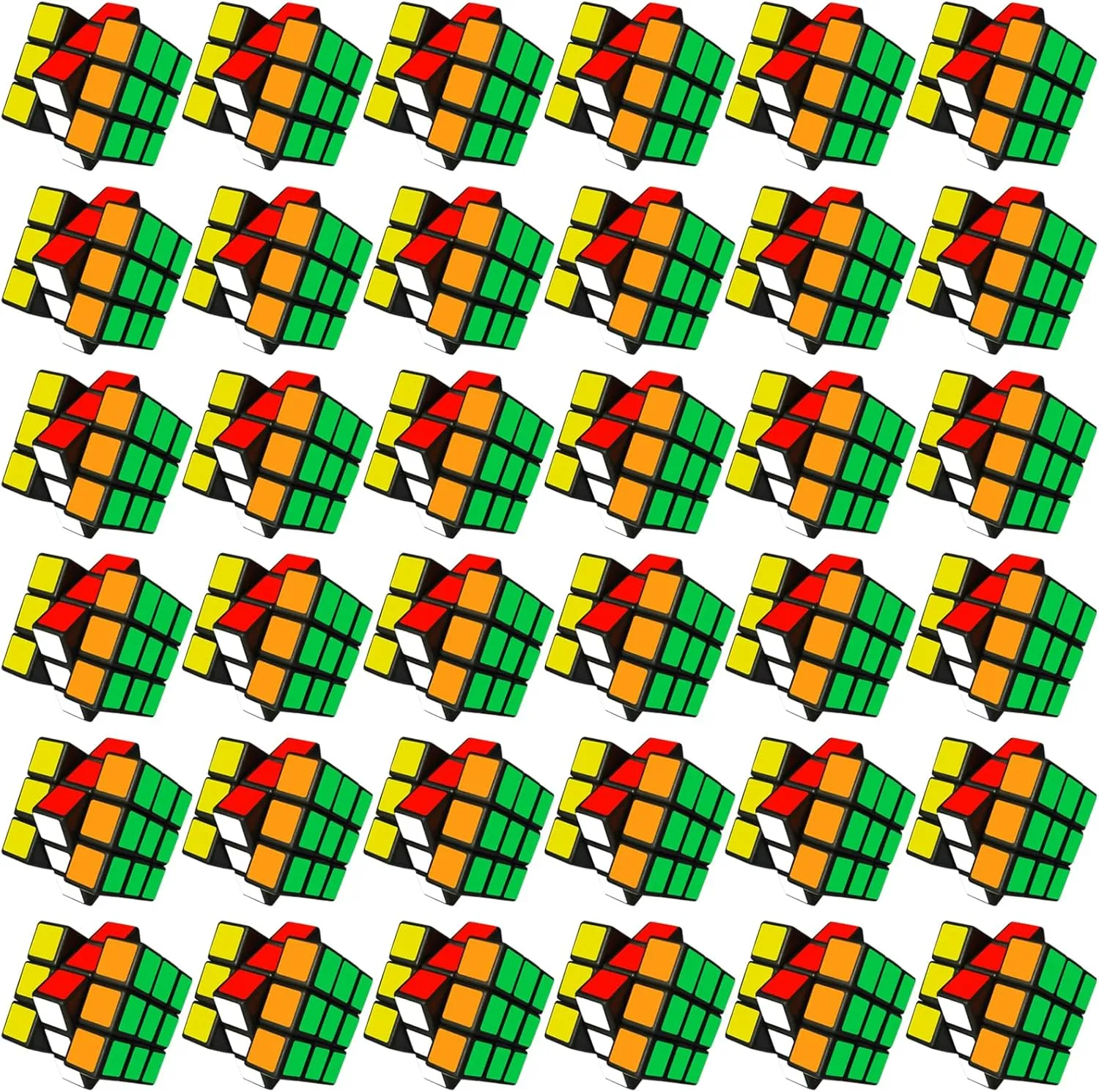 36 Pcs Mini Cube Party Favors for Kids, 3x3x3 Magic Cube Party Game Toy Pack for Student School Rewards Classroom Prize, Stress Relief Toys Gift for Birthday Christmas