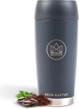 360° Travel Mug - Leakproof Insulated Coffee Mugs for Hot & Cold Drinks - Thermal Reusable Travel Cups, Fits Car Cup Holders 600ml/20oz (Forever Young)