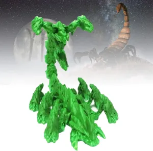 3D Printed Toys Articulated Ancient Overlord Scorpion Toy Action Figures with Flexible Transformable Joints, Stress Relief Animal Figurines Home Decor (Life Green, 13.7 in)
