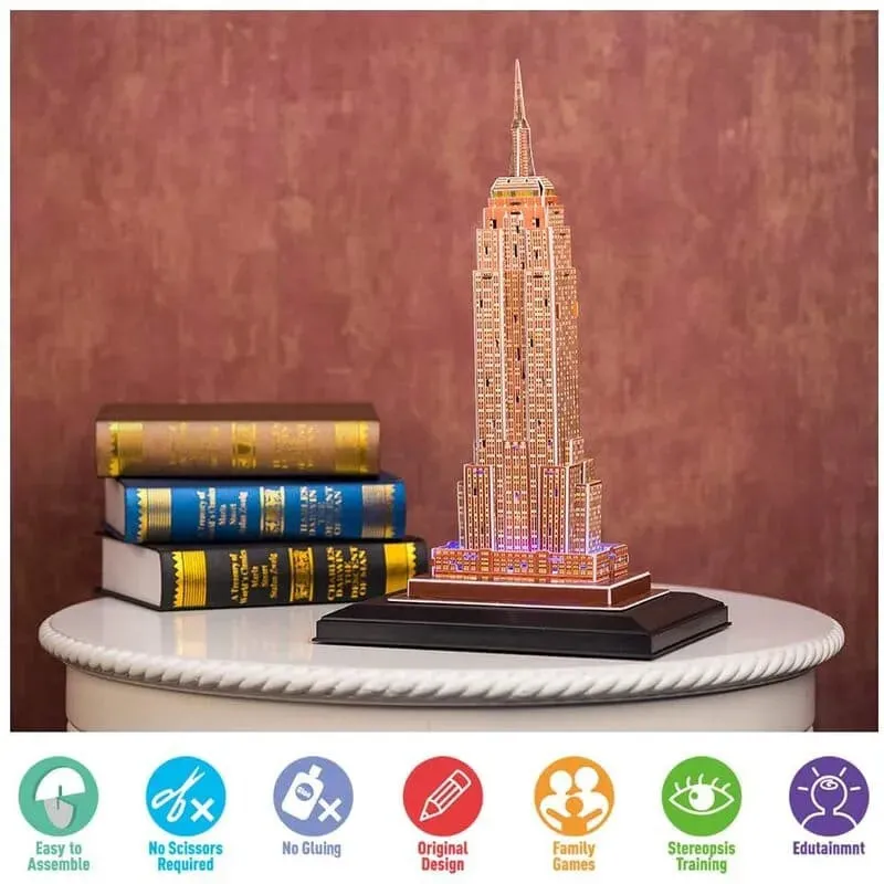 3D Puzzles | Empire State Building with LED Lights