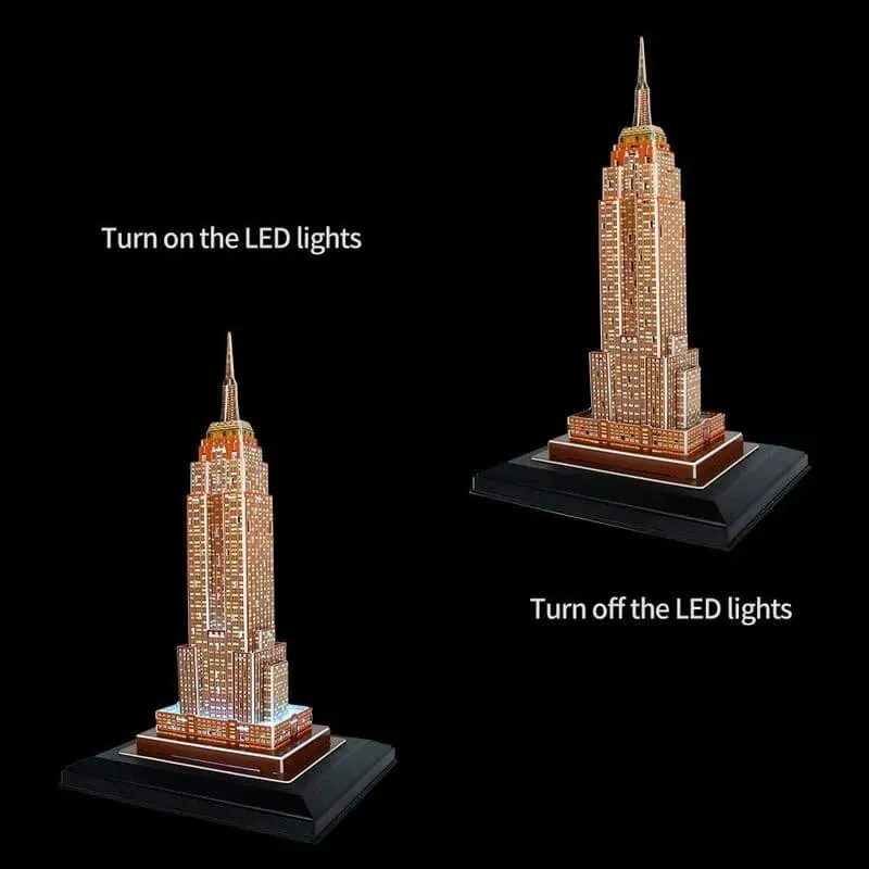 3D Puzzles | Empire State Building with LED Lights