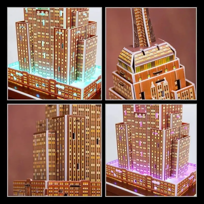 3D Puzzles | Empire State Building with LED Lights