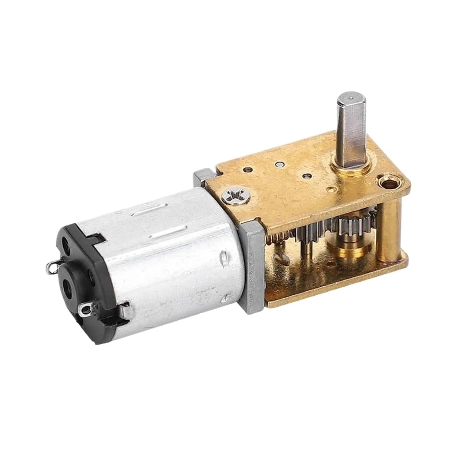 3V 6V Mini Gear Motor Micro 16/30/35/70 RPM Worm Gear Reducer Brush Motors Electronic Devices 1218GE‑N20 Electric Motor(3V 16RPM)