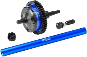 4140 Carbon Steel   7075 Alloy Centre Complete Differential for Traxxas 1:16 Mini Maxx 4WD 107154-1 / Mini XRT VXL-3S 108076-1 Monster Truck Upgrades - Blue